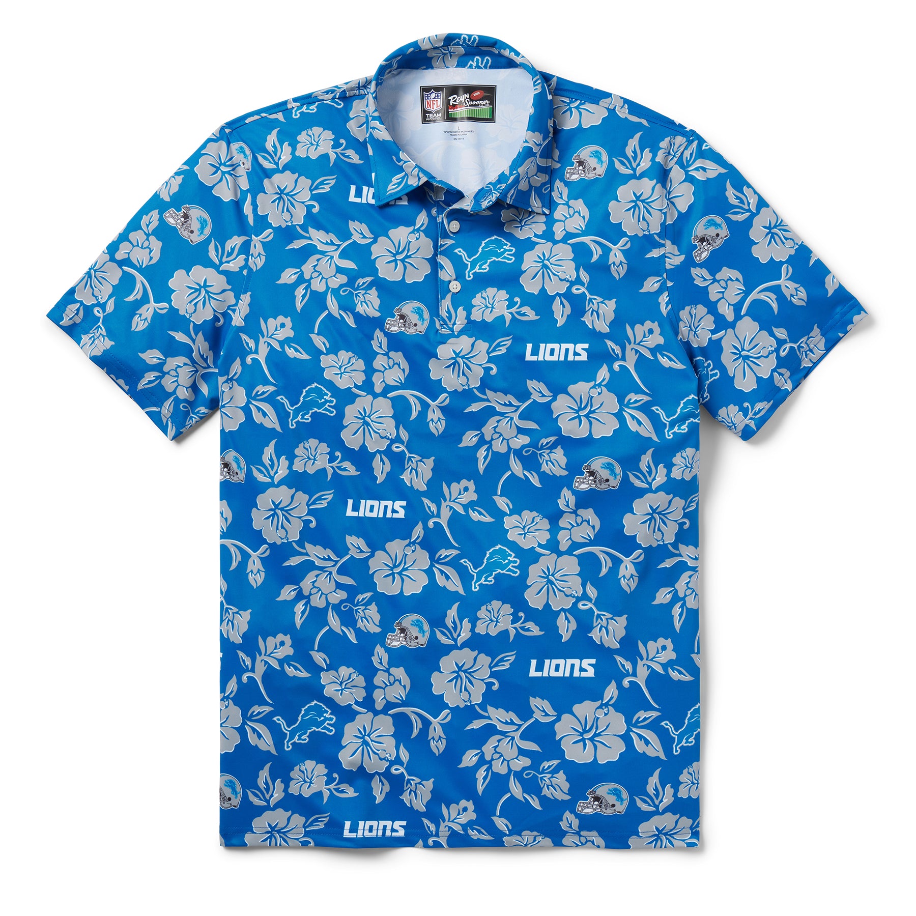 DETROIT LIONS PUA PERFORMANCE POLO
