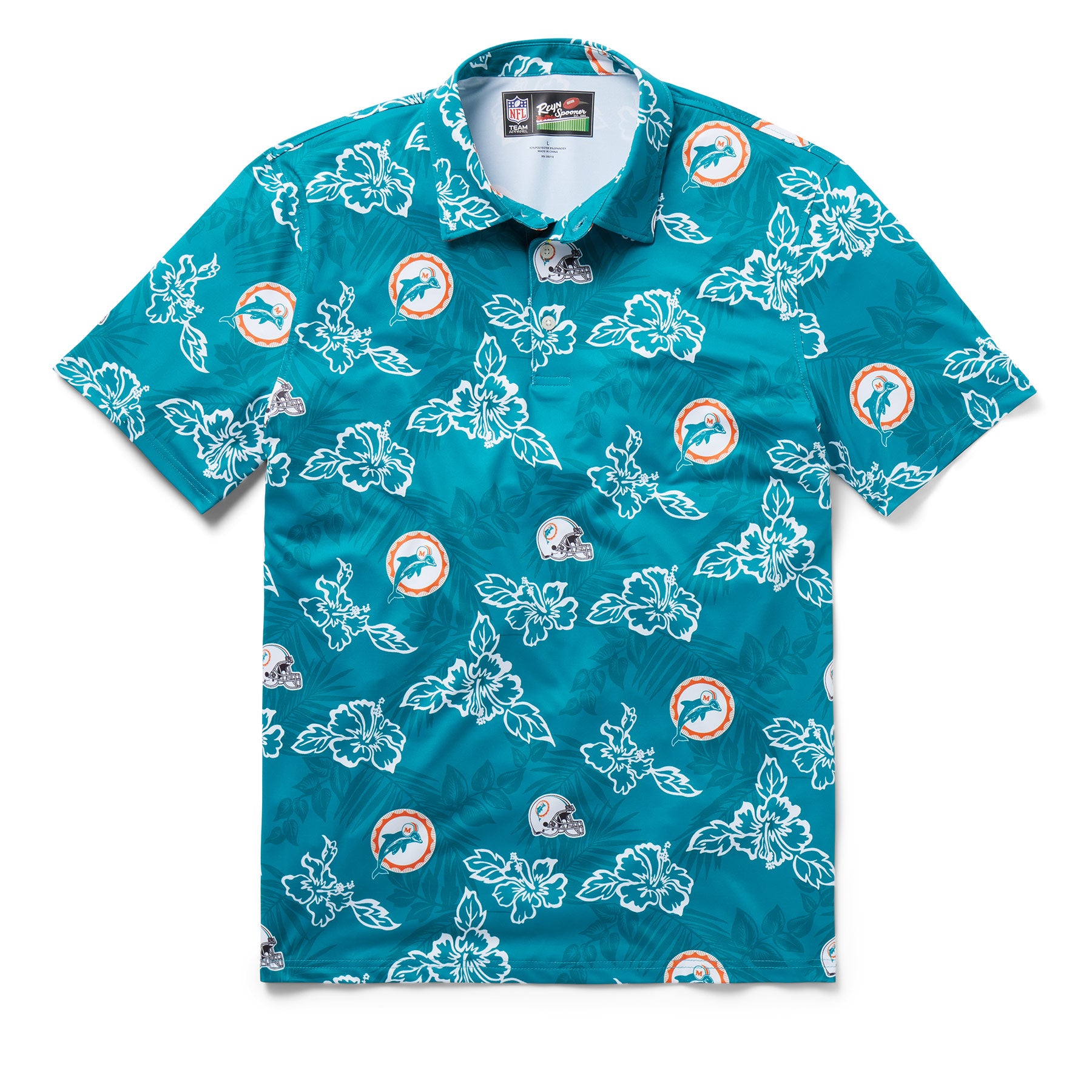 MIAMI DOLPHINS THROWBACK PERFORMANCE POLO