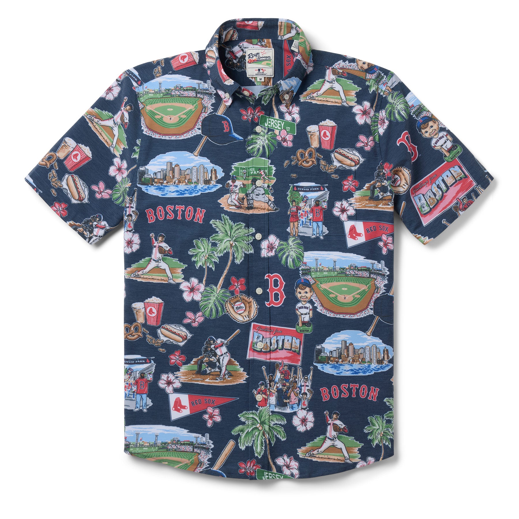MLB® BOSTON RED SOX SCENIC PERFORMANCE BUTTON FRONT