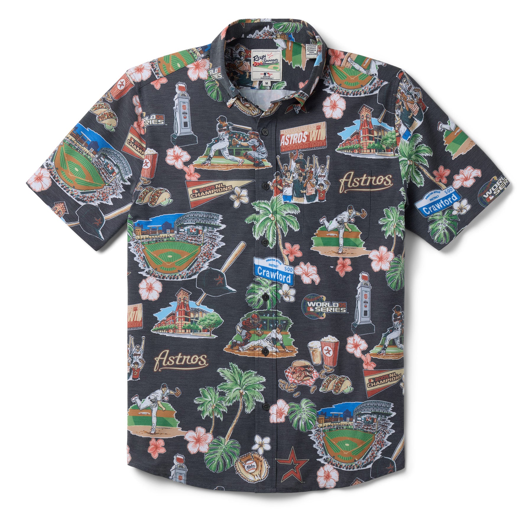 MLB® HOUSTON ASTROS SCENIC PERFORMANCE BUTTON FRONT