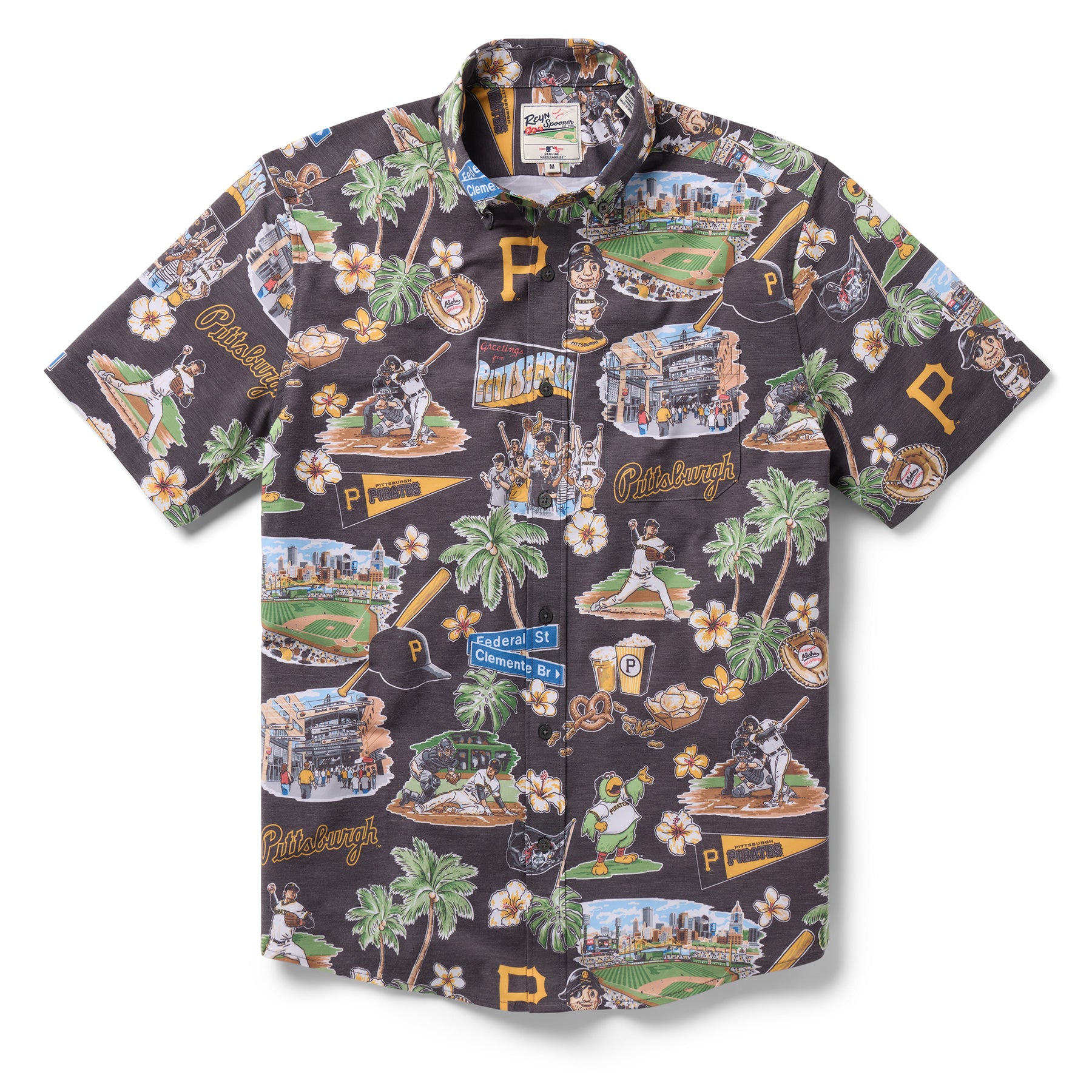 MLB® PITTSBURGH PIRATES SCENIC PERFORMANCE BUTTON FRONT