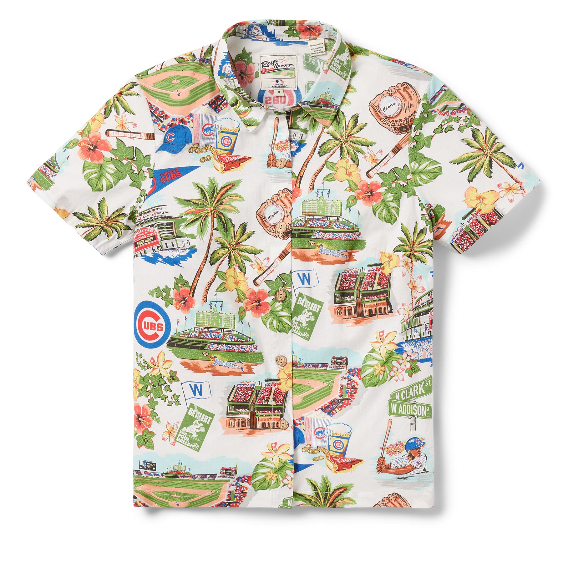 MLB® WOMEN'S CHICAGO CUBS SCENIC BUTTON FRONT