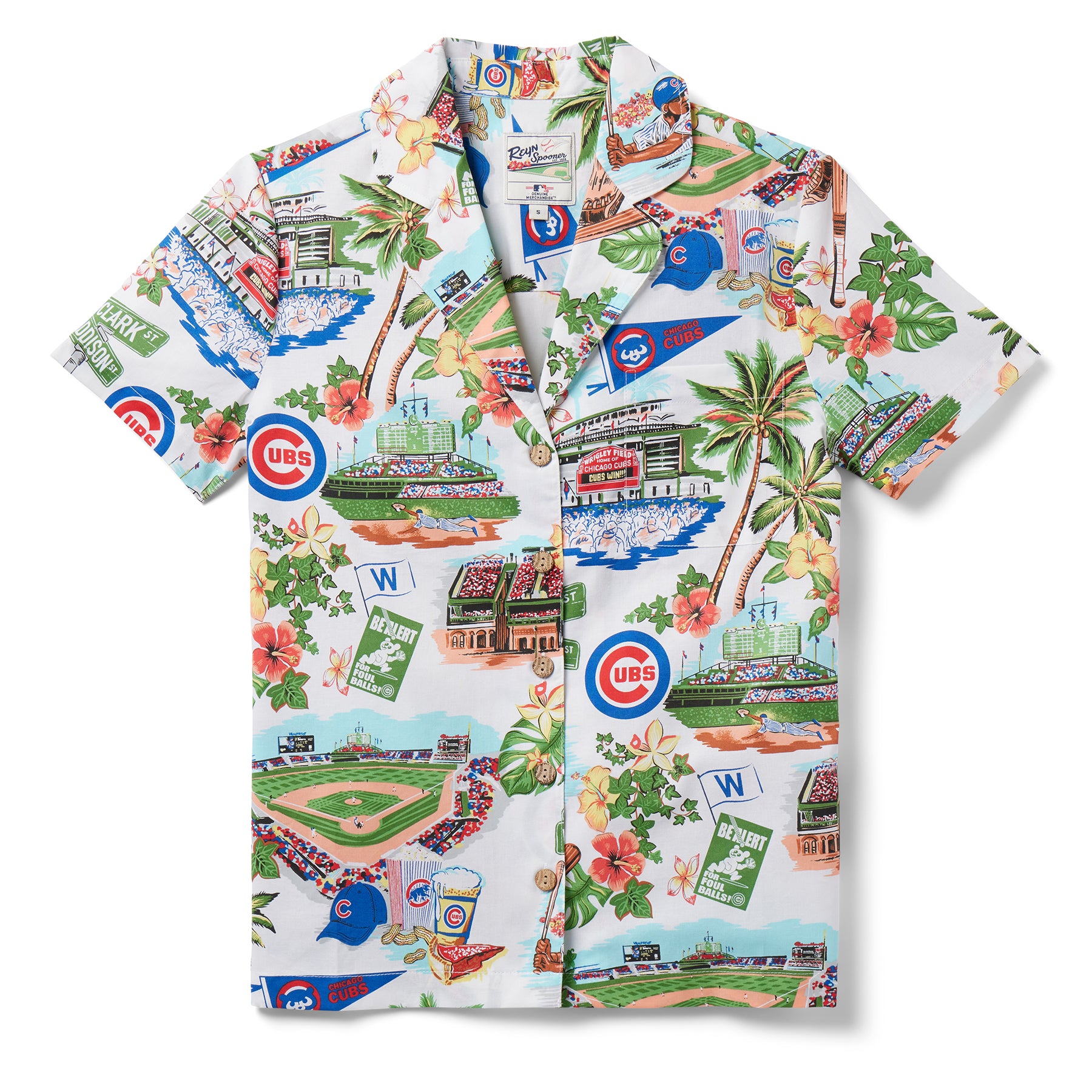 MLB® WOMEN'S CHICAGO CUBS SCENIC CAMP SHIRT