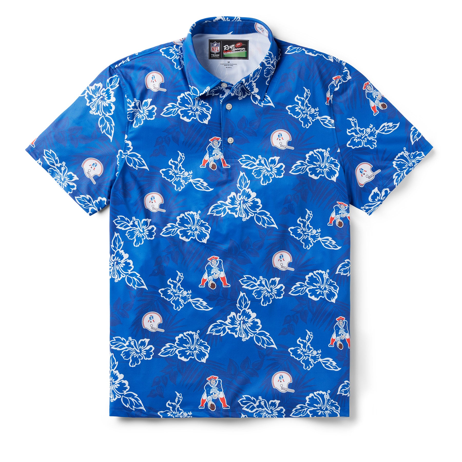NEW ENGLAND PATRIOTS THROWBACK PERFORMANCE POLO