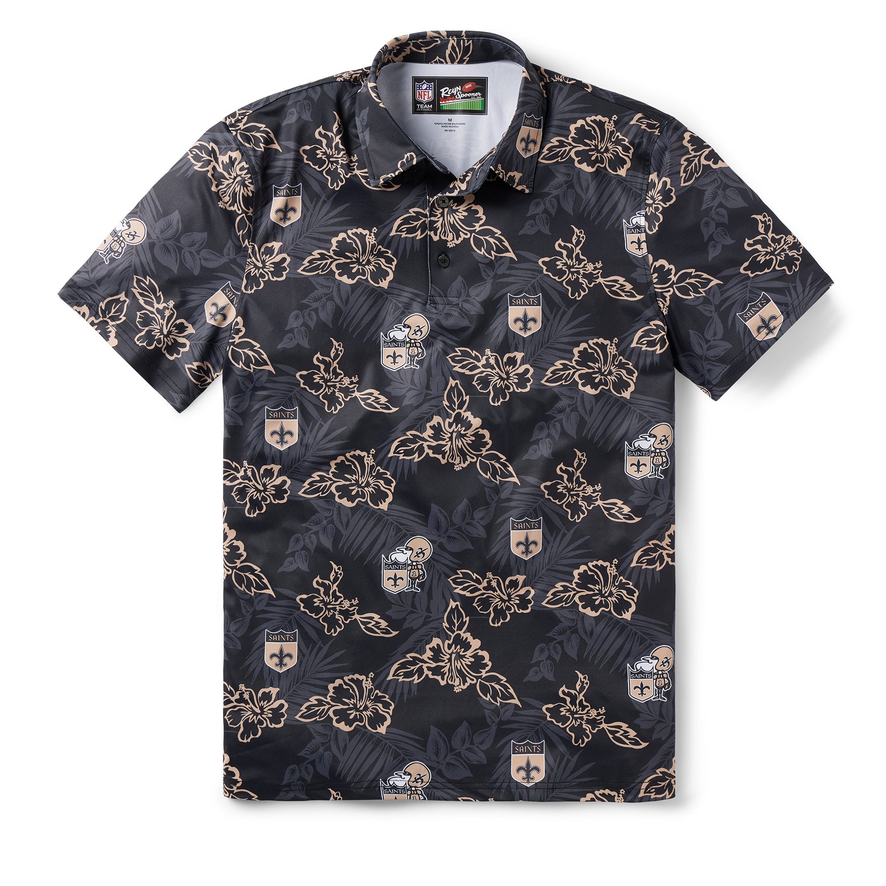 NEW ORLEANS SAINTS THROWBACK PERFORMANCE POLO