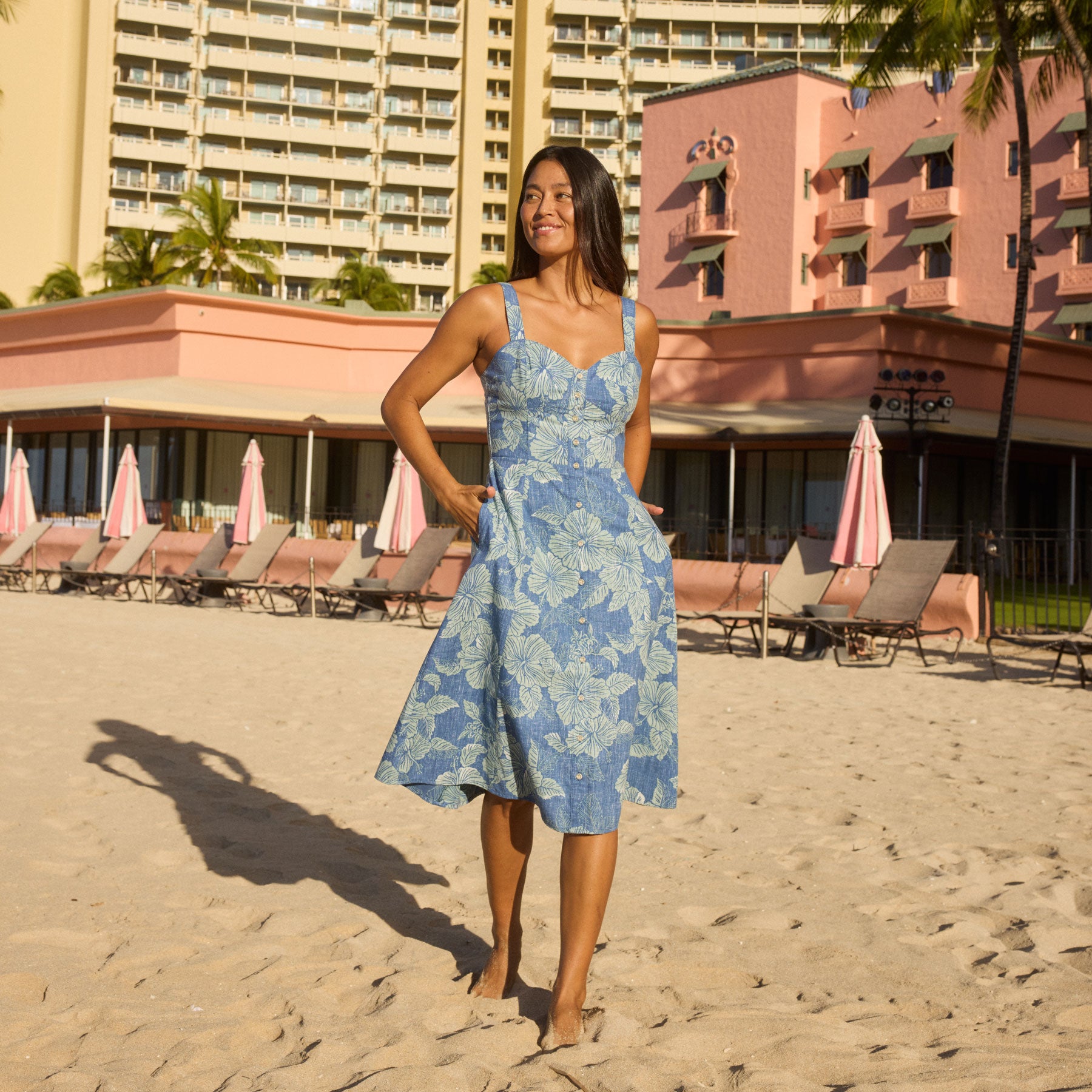 ALOHA BISCUS EMELINE DRESS