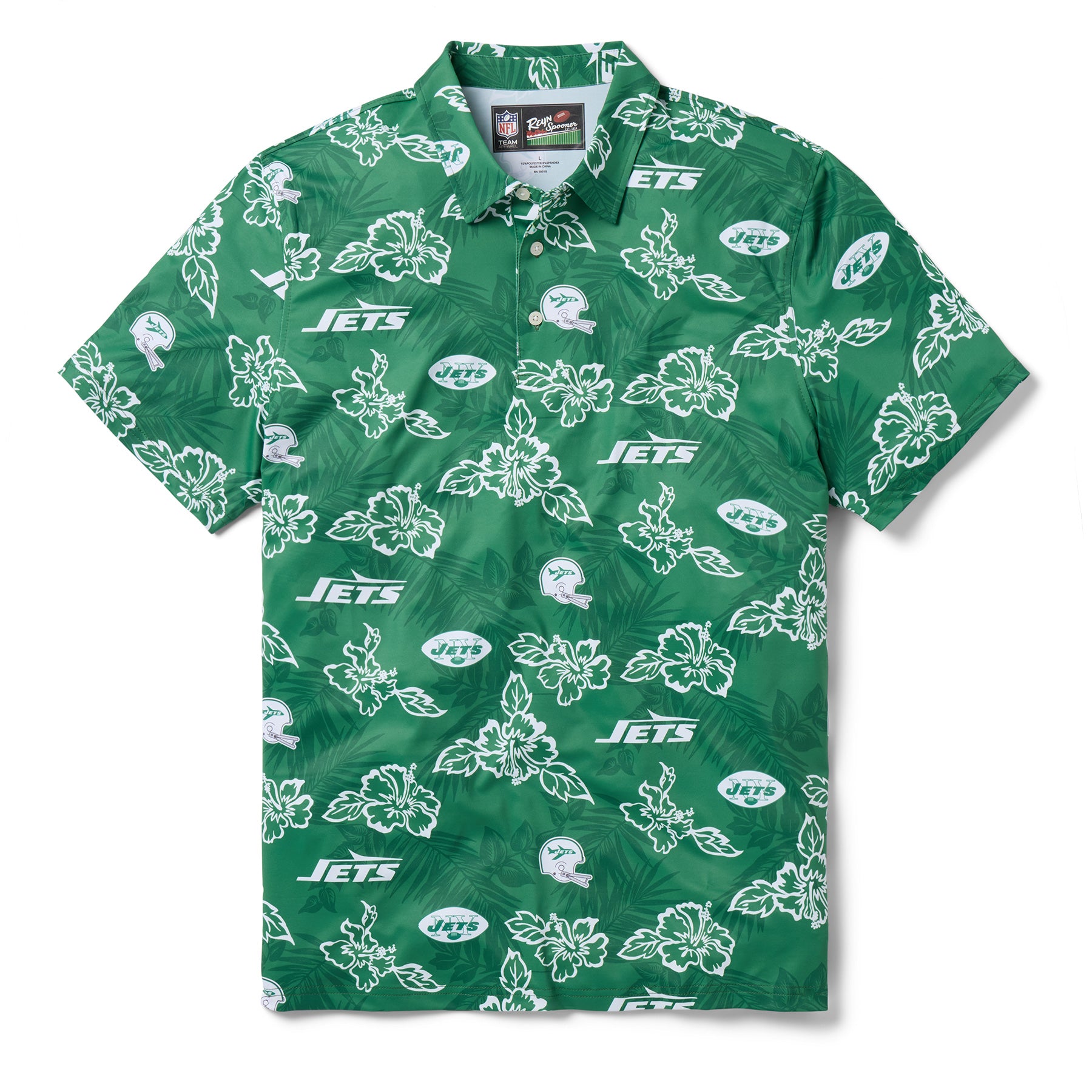 NEW YORK JETS THROWBACK PERFORMANCE POLO