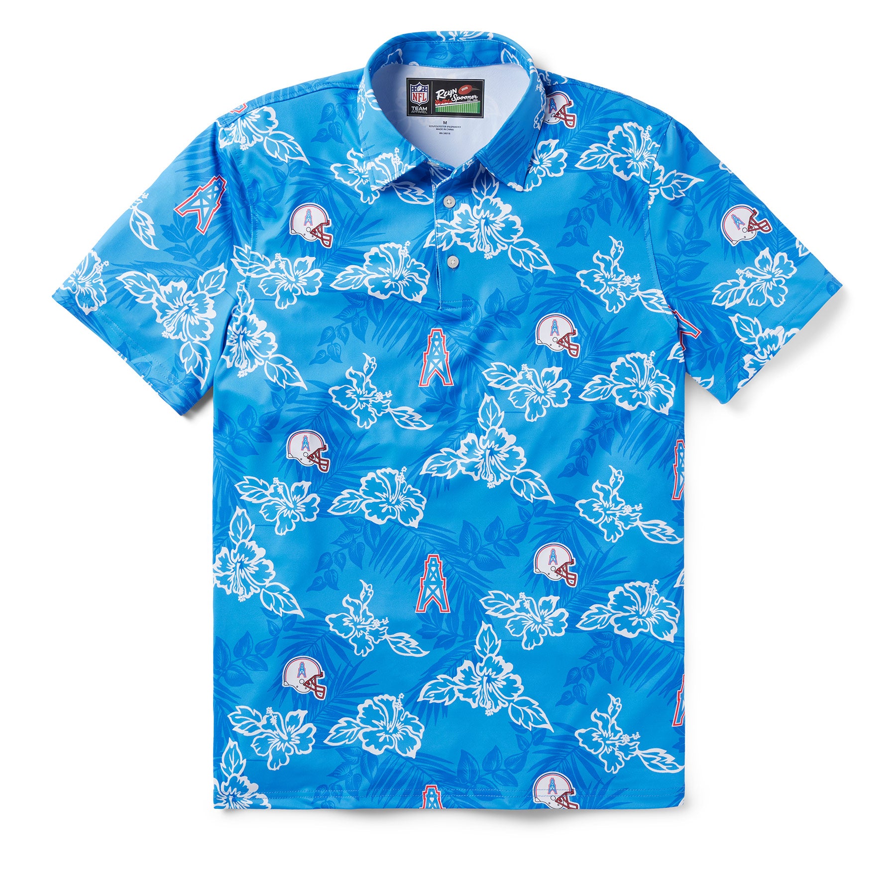 OILERS THROWBACK PERFORMANCE POLO