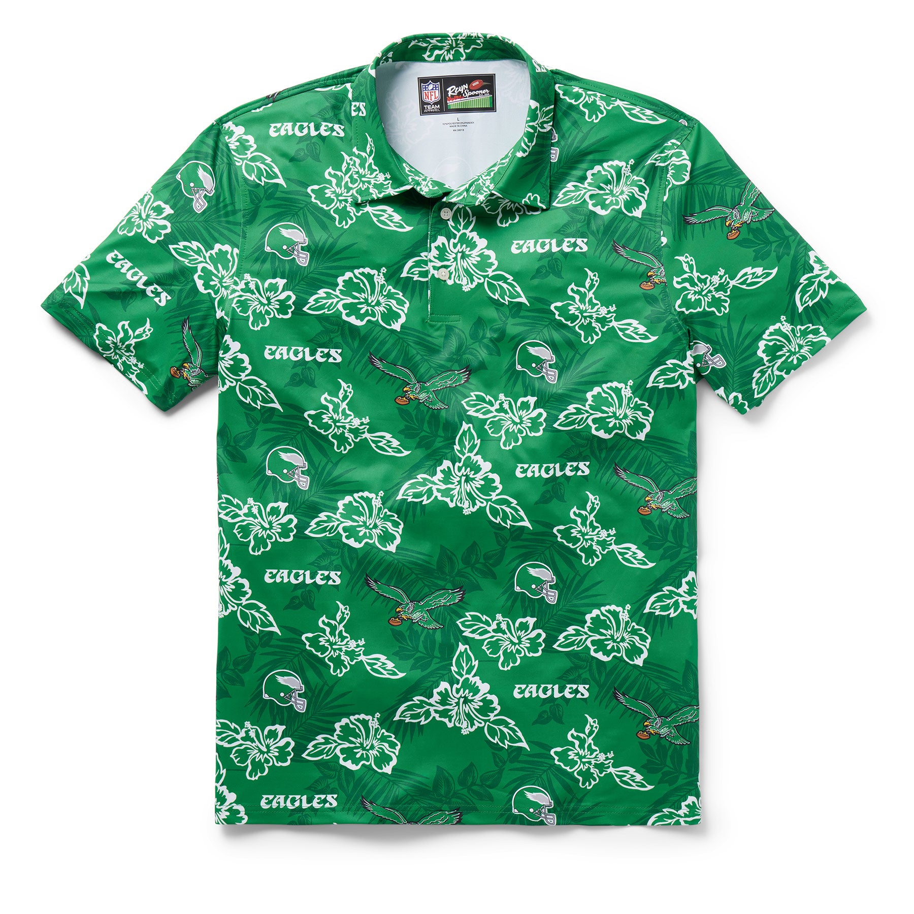 PHILADELPHIA EAGLES THROWBACK PERFORMANCE POLO