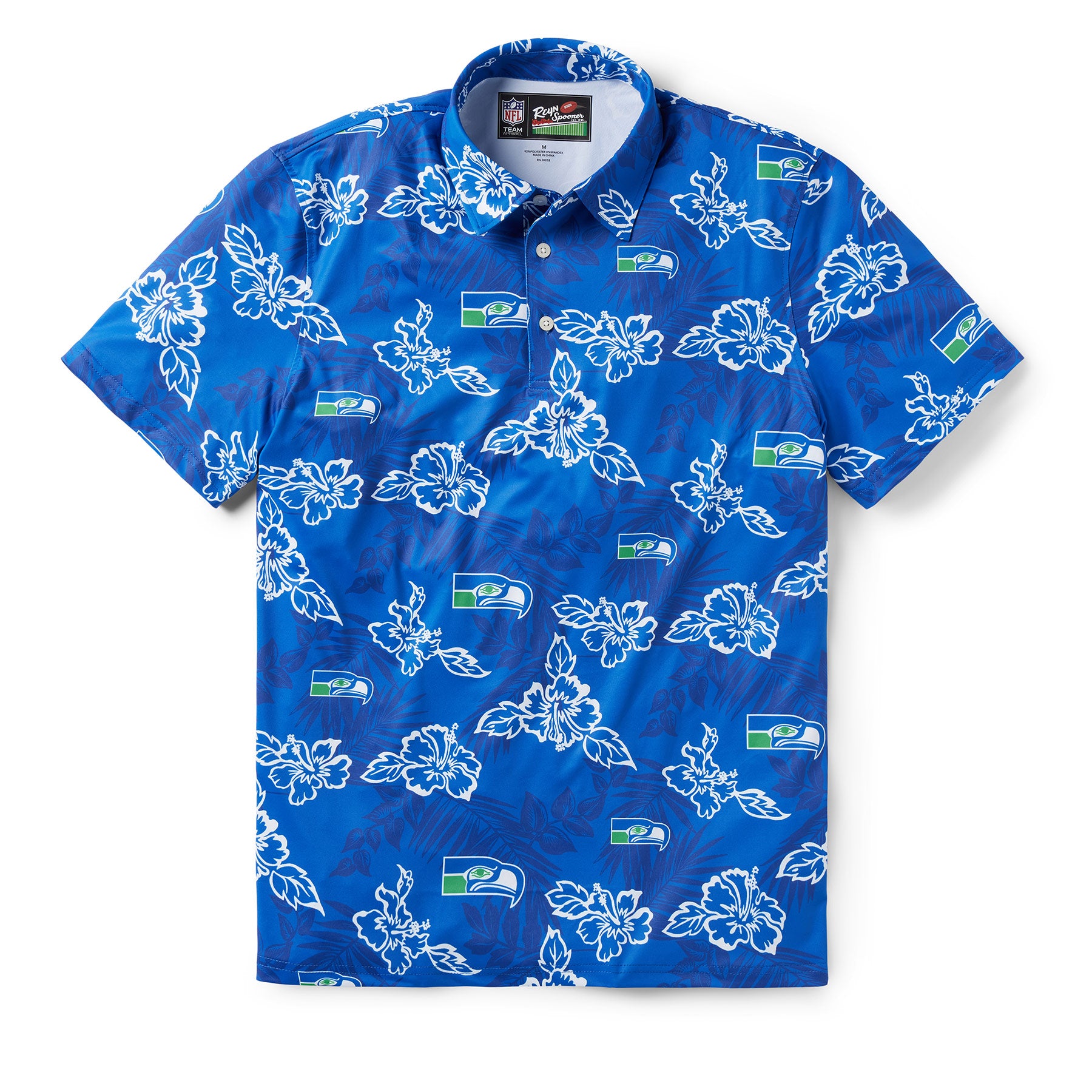 SEATTLE SEAHAWKS THROWBACK PERFORMANCE POLO
