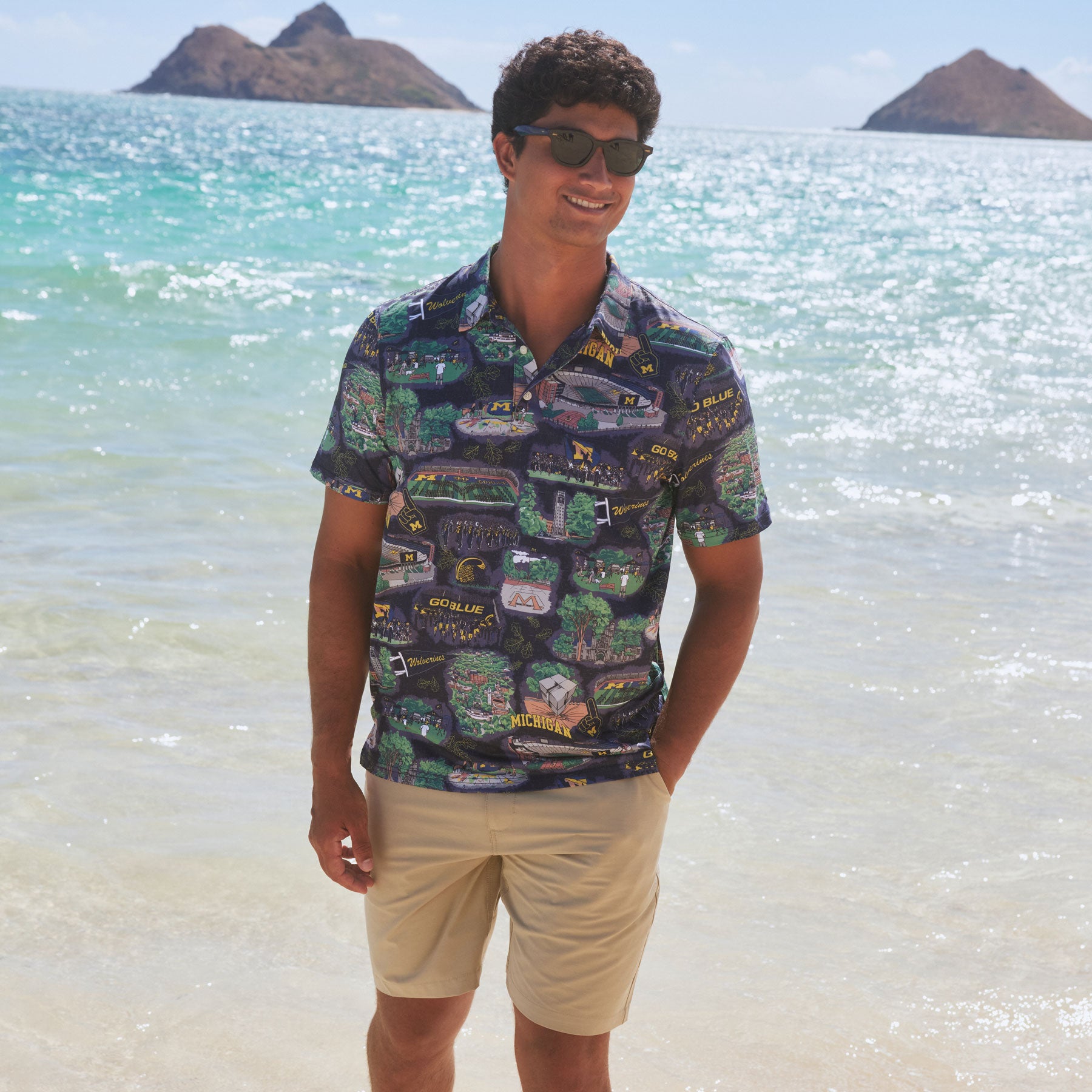 UNIVERSITY OF MICHIGAN SCENIC PERFORMANCE POLO