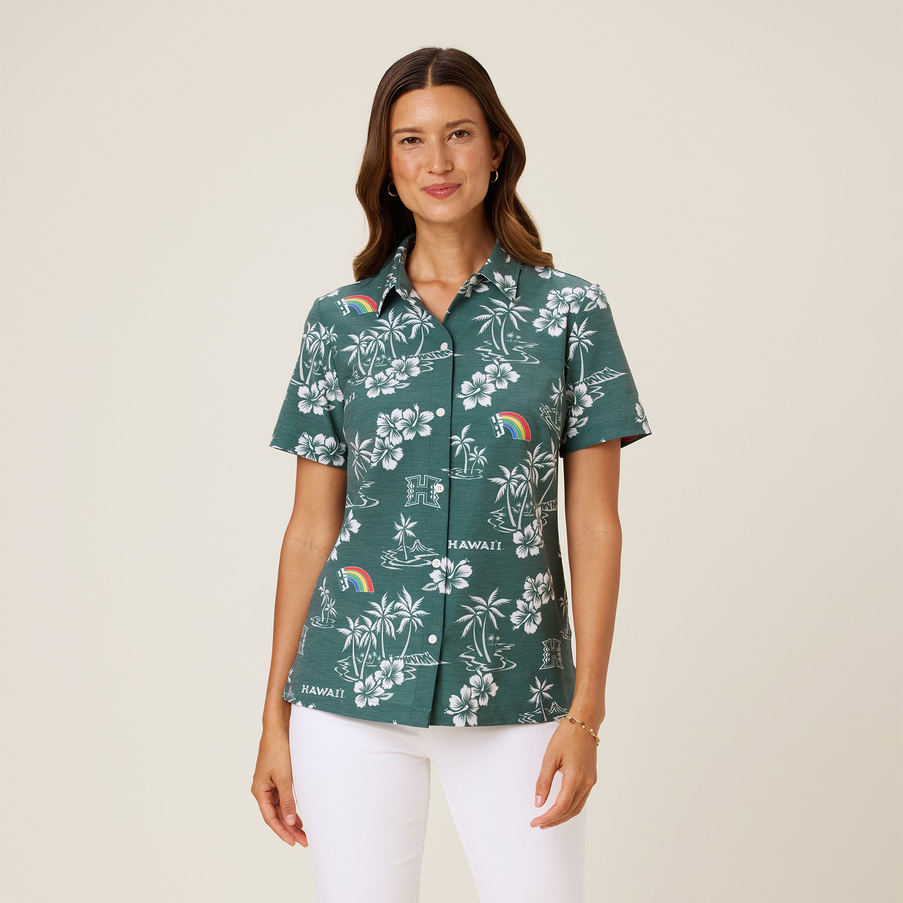WOMEN'S UNIVERSITY OF HAWAI'I GAME DAY PERFORMANCE BUTTON FRONT