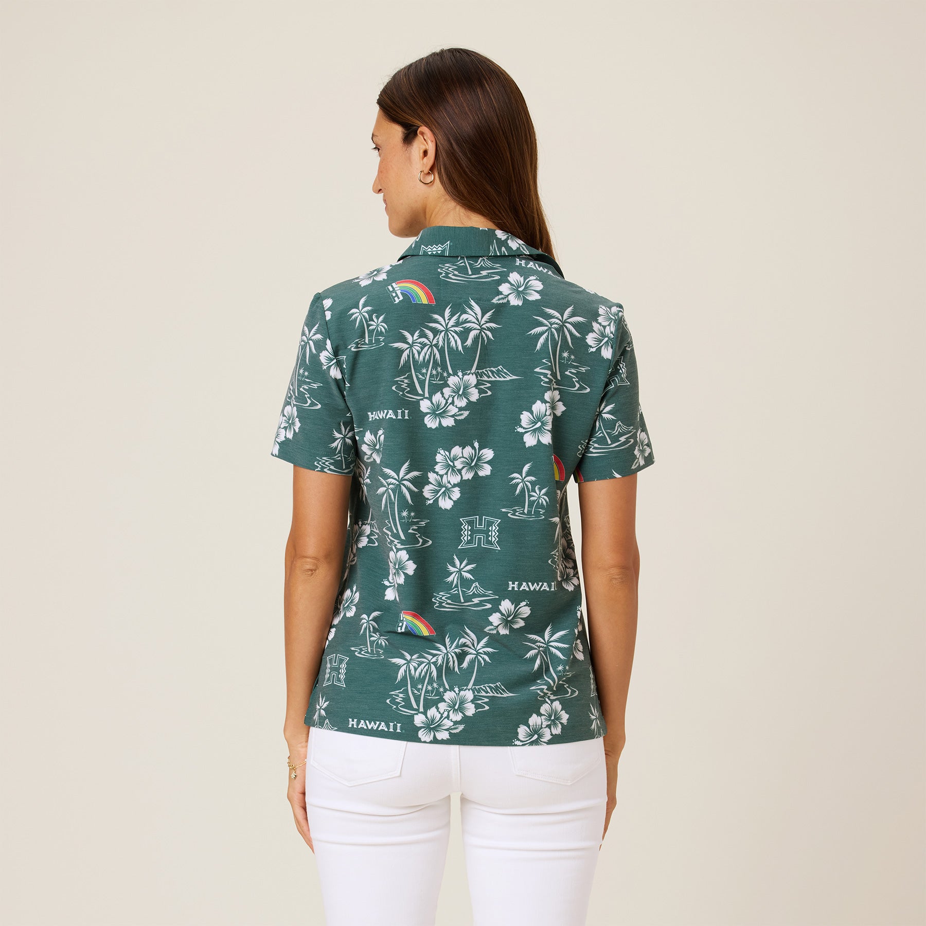 WOMEN'S UNIVERSITY OF HAWAI'I GAME DAY PERFORMANCE BUTTON FRONT