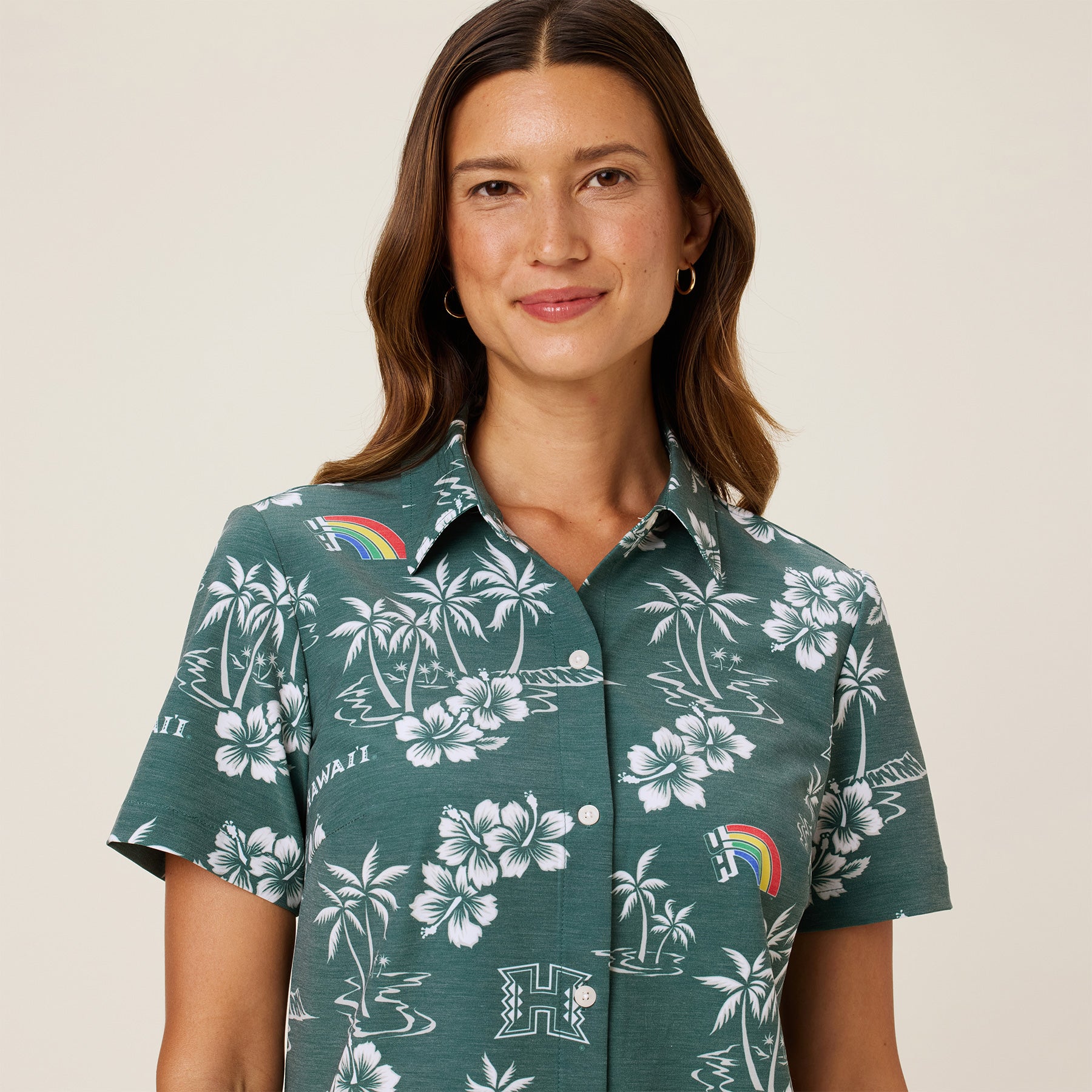 WOMEN'S UNIVERSITY OF HAWAI'I GAME DAY PERFORMANCE BUTTON FRONT